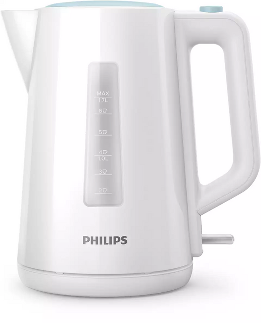 PHILIPS tējkanna 1.7 l, balts/zils HD9318/70