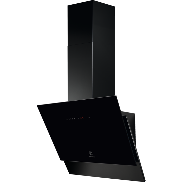 Electrolux skursteņa tipa nosūcējs, 60 cm, melns LFV416K