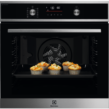 Electrolux Tvaika cepeškrāsns 600. sērija ar SteamBake, iebūv., melna EOD6P66WX
