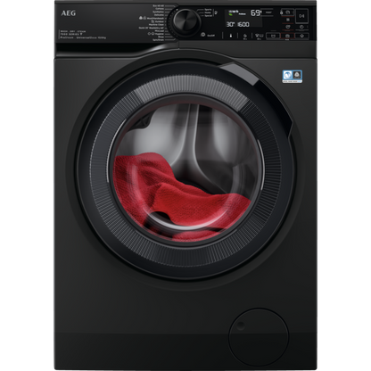 AEG veļas mazg.mašīna ar žāvētāju (front.ielāde), 10 kg, melna LWR73166OE