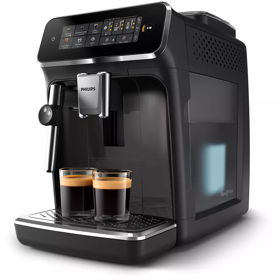 PHILIPS 3300 sērijas Espresso kafijas automāts, melns ar pelēku EP3324/40