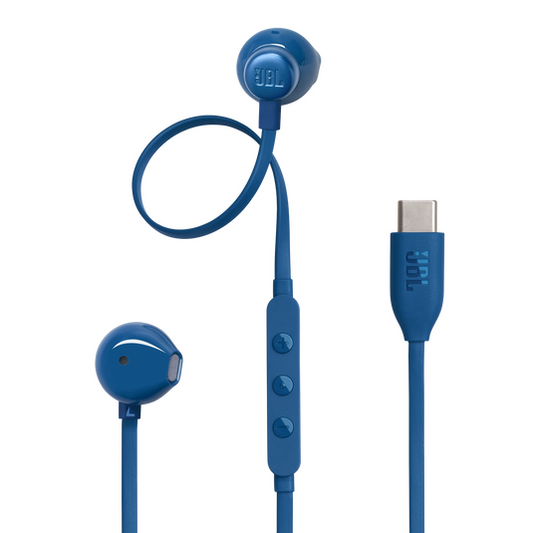 JBL USB-C austiņas, zilas JBLT305CBLU
