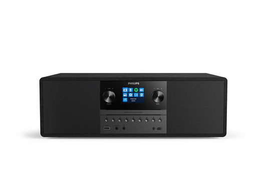 PHILIPS Mikro mūzikas sistēma ar Bluetooth, Interneta radio, DAB+, melna TAM6805/10