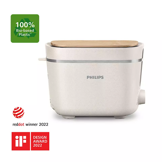 PHILIPS Eco Conscious Edition Tosteris, 830W, zīda balti matēts HD2640/10