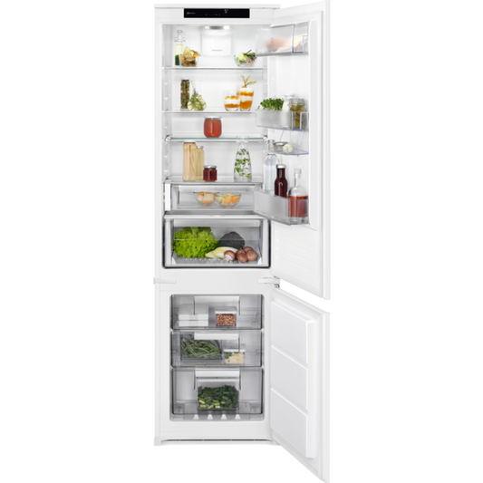 Electrolux iebūvējams ledusskapis ar saldētavu apakšā, 188.4 cm, E, balts LNS9TE19S