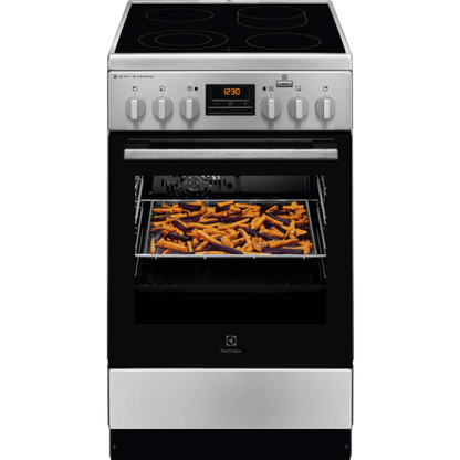 Electrolux elektriskā plīts ar elektrisko cepeškrāsni, nerūsoša tērauda, 50cm LKR564200X