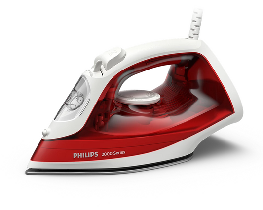 PHILIPS 2000 sērijas Tvaika gludeklis, 2000W, sarkans DST2010/40