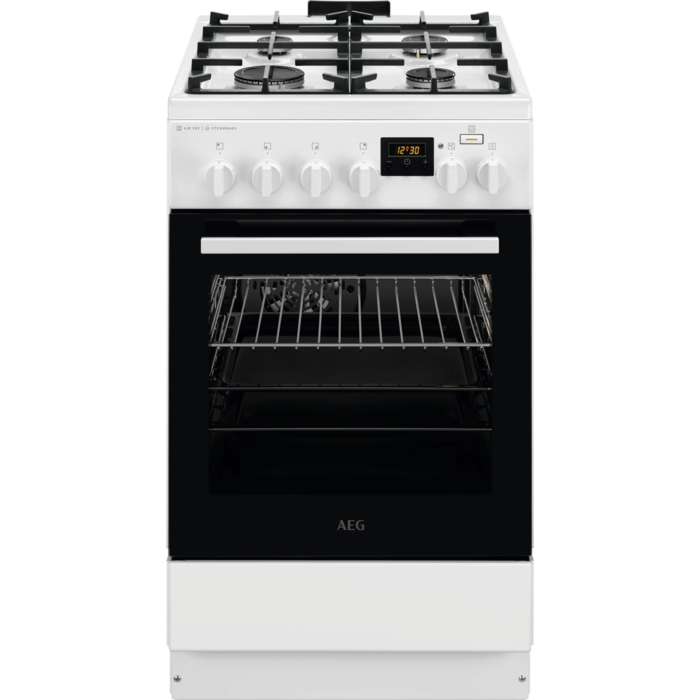 AEG gāzes plīts ar elektrisko cepeškrāsni CKB56490BW
