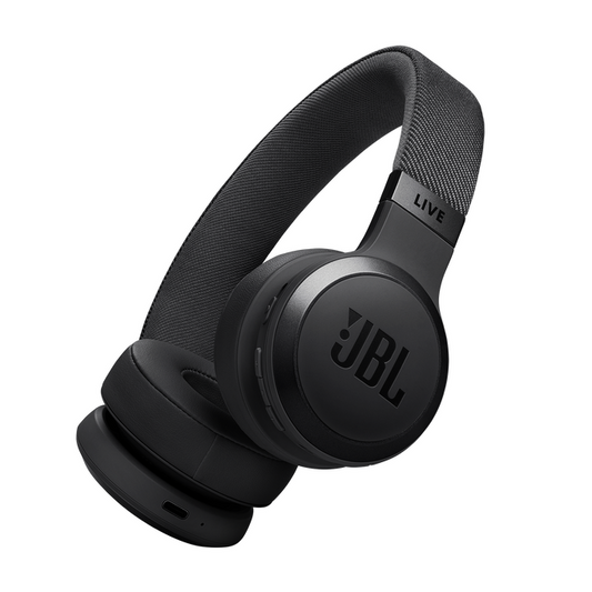 JBL LIVE bezvadu austiņas ar mikrofonu un trokšņu  slāpēšanu, melnas JBLLIVE670NCBLK