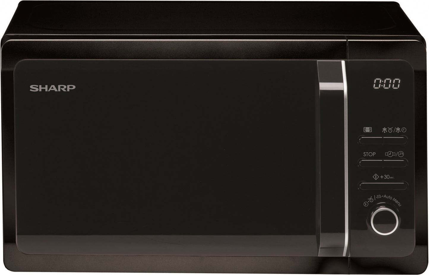 SHARP mikroviļņu krāsns, 20l, 800W melna R243BK