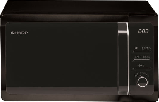 SHARP mikroviļņu krāsns, 20l, 800W melna R243BK