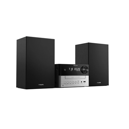 PHILIPS mūzikas sistēma ar Bluetooth, CD, 20W, melns/sudraba TAM3205M2/12