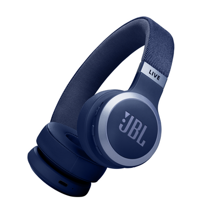 JBL LIVE bezvadu austiņas ar mikrofonu un trokšņu  slāpēšanu, zilas JBLLIVE670NCBLU