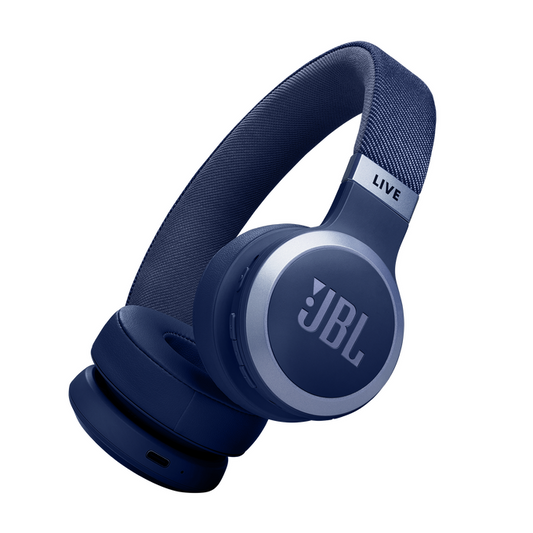 JBL LIVE bezvadu austiņas ar mikrofonu un trokšņu  slāpēšanu, zilas JBLLIVE670NCBLU