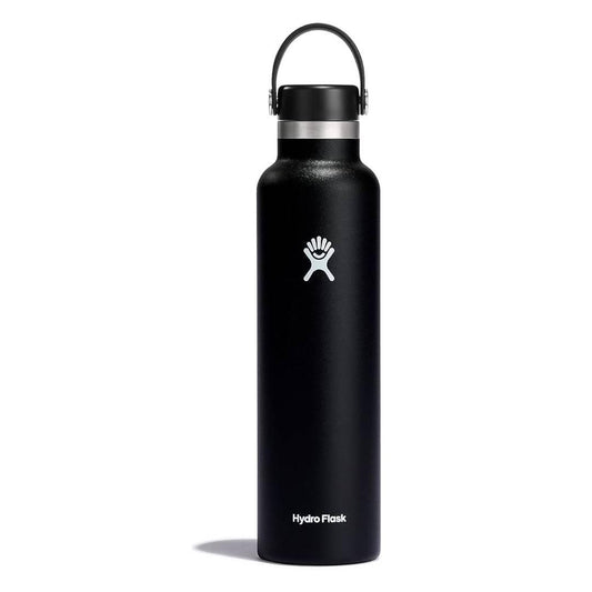 Termopudele HYDRO FLASK 24 OZ STANDARD MOUTH WITH STANDARD FLEX CAP, Melns S24SX001 - DomoTehnika