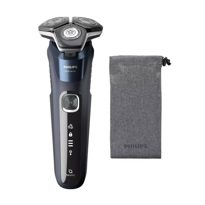 PHILIPS Shaver Series 5000, Wet&amp; Dry skuveklis (lādējams), zils S5885/10