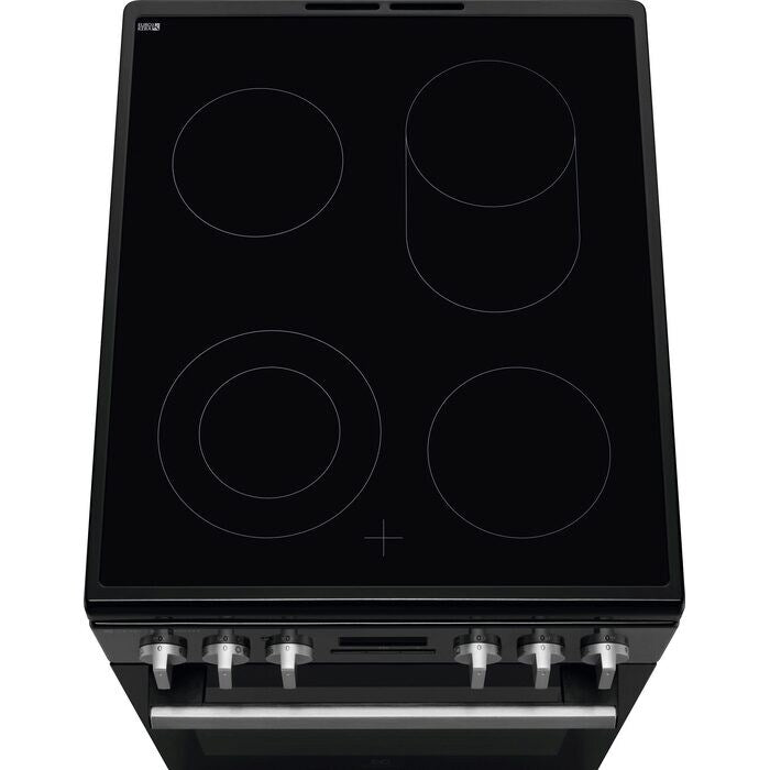 Electrolux elektriskā plīts ar elektrisko cepeškrāsni, melna LKR564275K