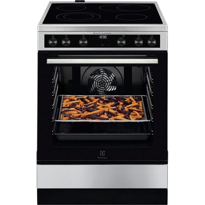Electrolux elektriskā plīts ar elektrisko cepeškrāsni, 596 mm LKR66021MX
