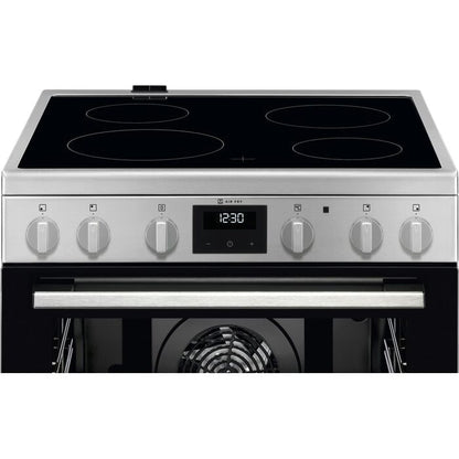 Electrolux elektriskā plīts ar elektrisko cepeškrāsni, 59.6cm, balta LKR64020CX