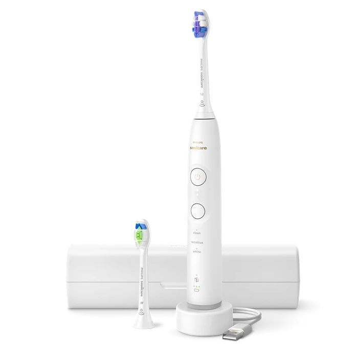 PHILIPS 6500 Sonic elektriskā zobu birste, balta HX7410/02