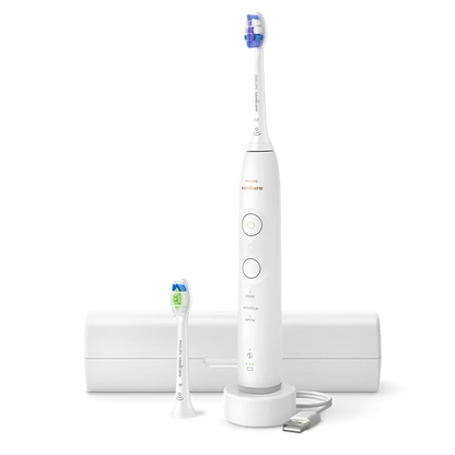PHILIPS 6500 Sonic elektriskā zobu birste, balta HX7410/02