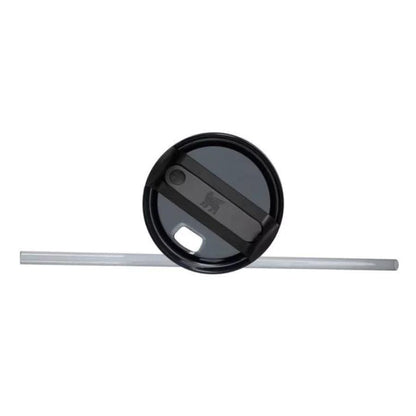 Termokrūze ar salmiņu STANLEY The Quencher H2.O FlowState Tumbler 1.18L melna - DomoTehnika