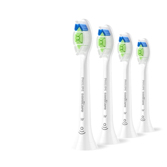 Sonicare W2 Optimal White  standarta zobu birstes uzgalis, 4 gab, balti HX6064/87