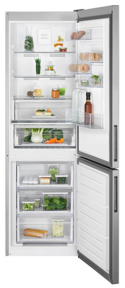 Electrolux ledusskapis ar saldētavu apakšā, 186 cm, sudraba LNC7ME32X3