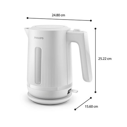 PHILIPS 3000. sērijas Basic tējkanna, 1.7L, balta HD9411/00