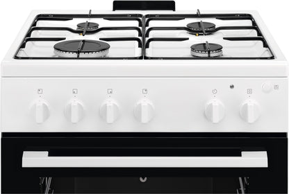 Electrolux gāzes plīts ar gāzes cepeškrāsni, 60cm LKG604012W