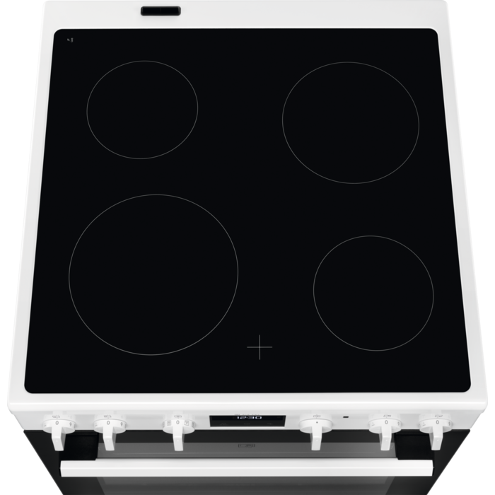 Electrolux elektriskā plīts ar elektrisko cepeškrāsni, balta, 59.6cm LKR64021AW
