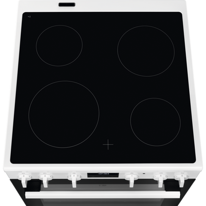 Electrolux elektriskā plīts ar elektrisko cepeškrāsni, balta, 59.6cm LKR64021AW