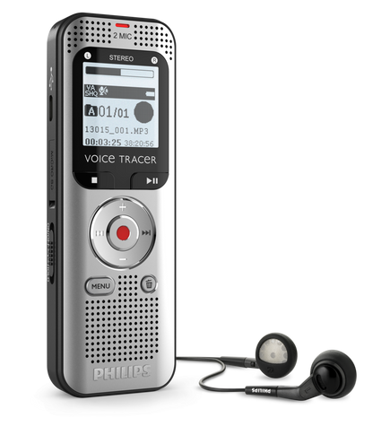 PHILIPS diktafons, 8GB, sudraba DVT2010
