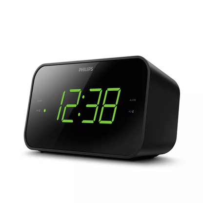PHILIPS radio pulkstenis, melns TAR3306/12