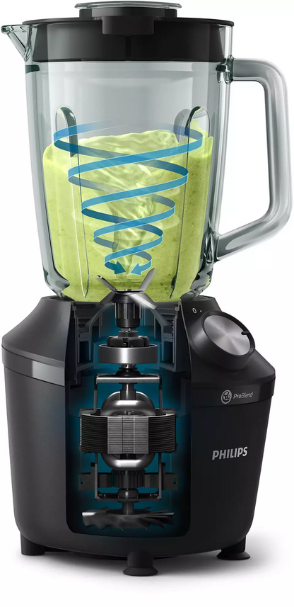 PHILIPS blenderis, 2 l, 600 W, melns HR2291/01