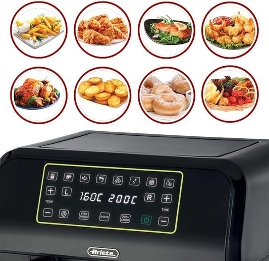 Ariete karstā gaisa friteris, dual, melns A4623