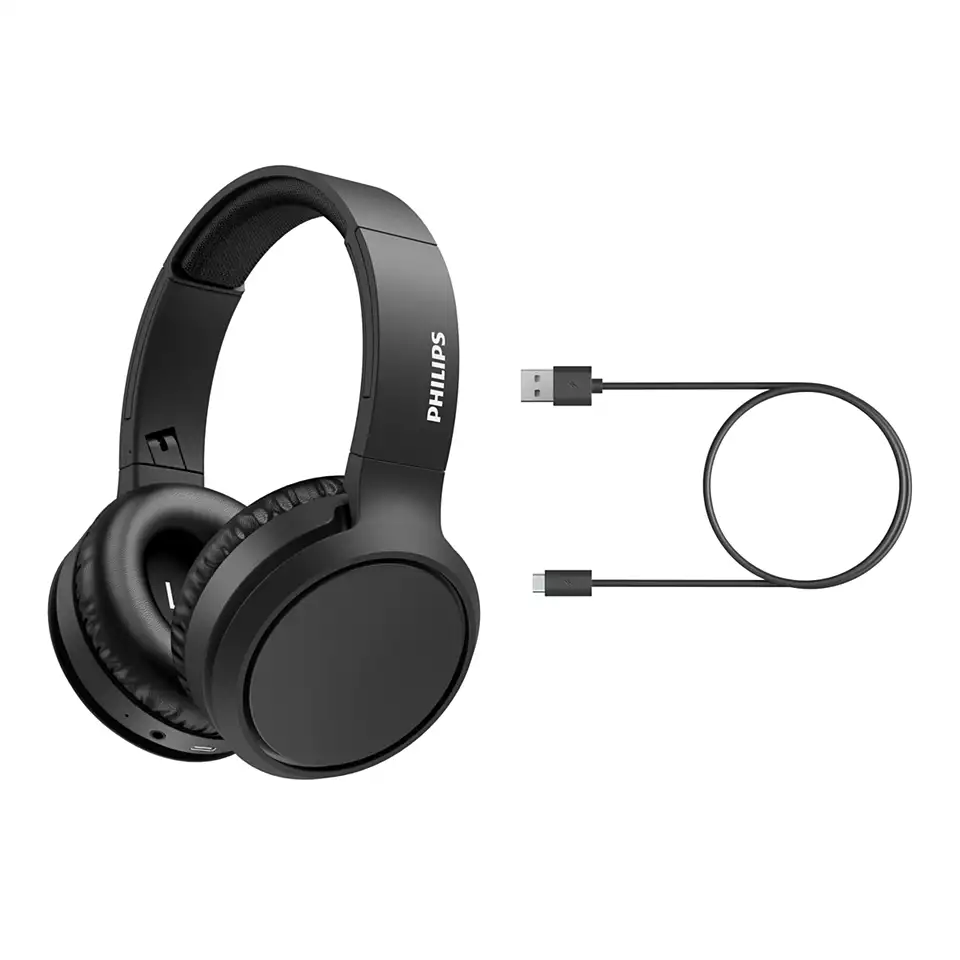 PHILIPS On-Ear austiņas ar Bluetooth, melnas TAH5205BK/00