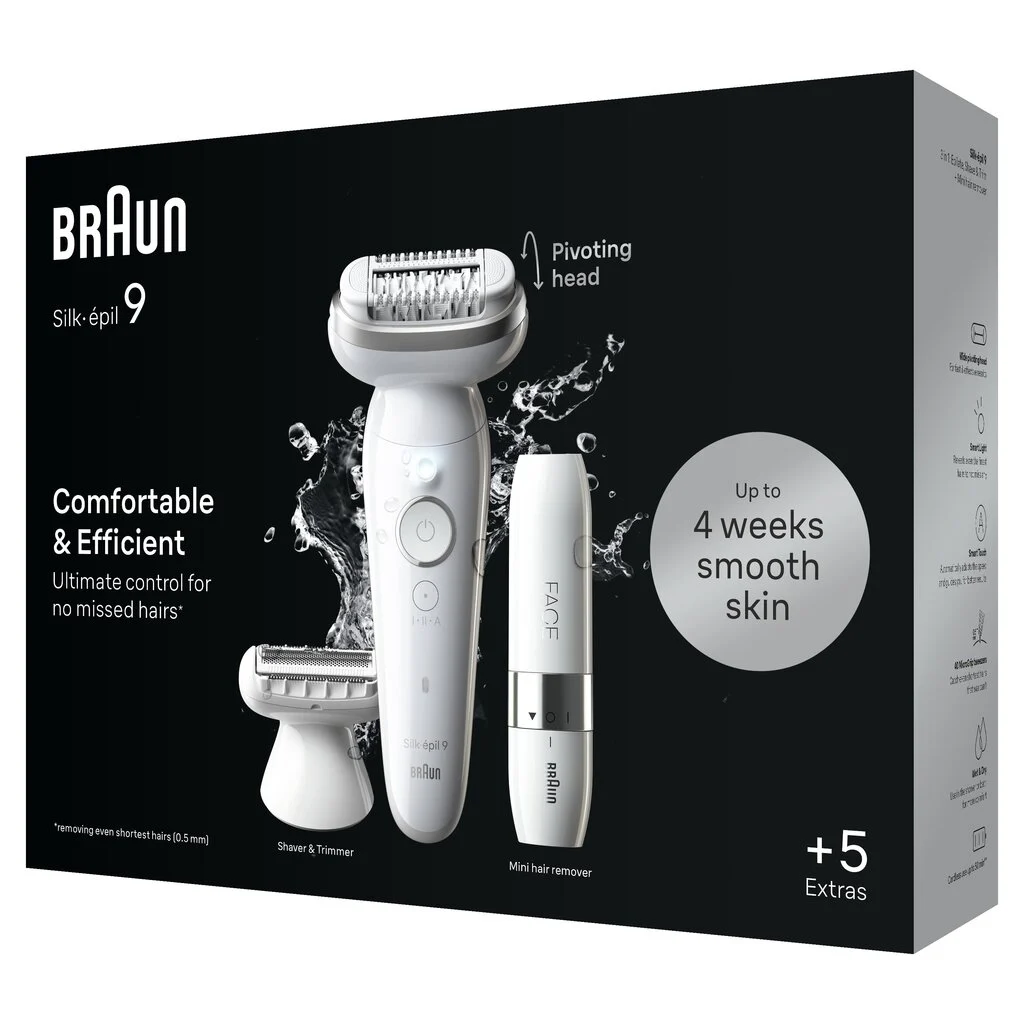 BRAUN Silk epilators+ miniskuveklis sejai SES9-341