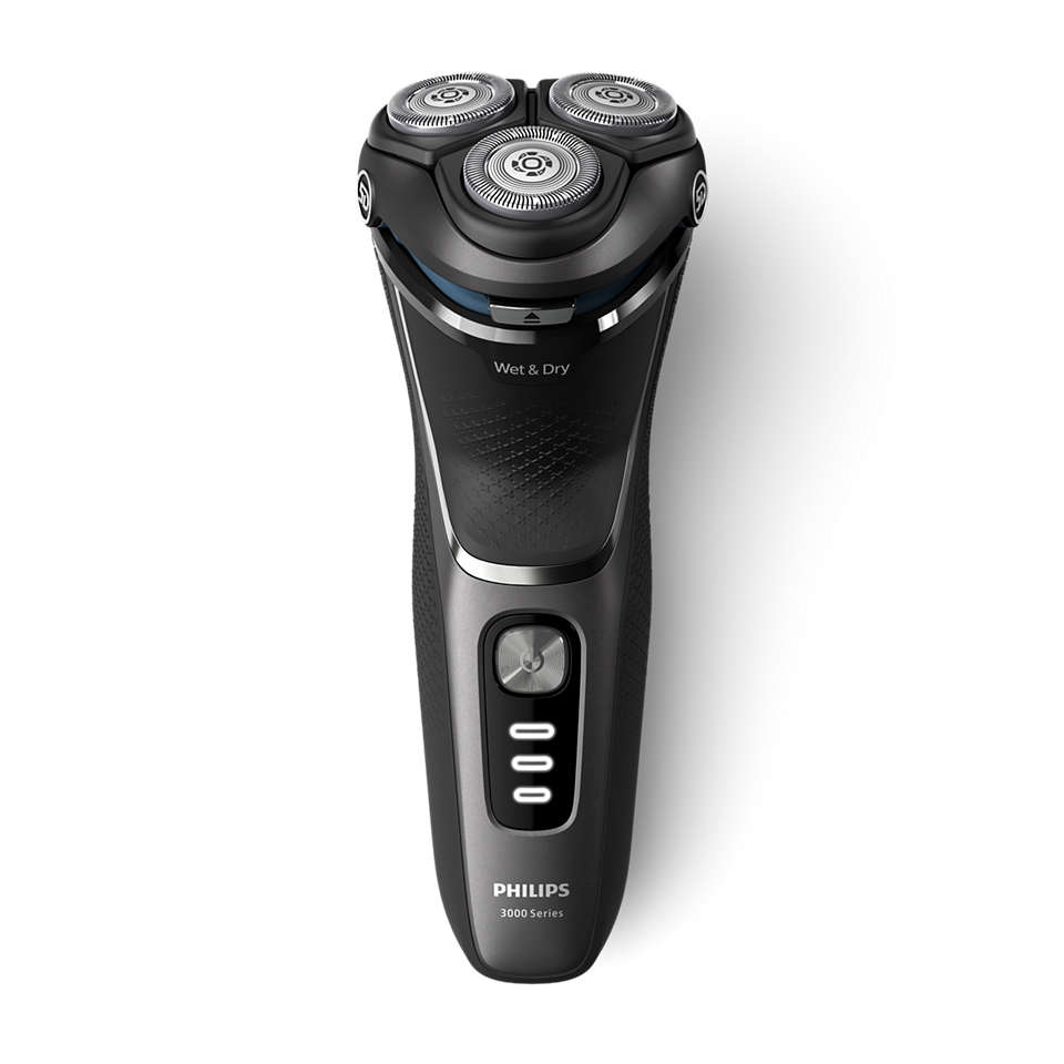 Philips Shaver Series 3000, Wet&amp; Dry skuveklis (lādējams), melns S3343/13