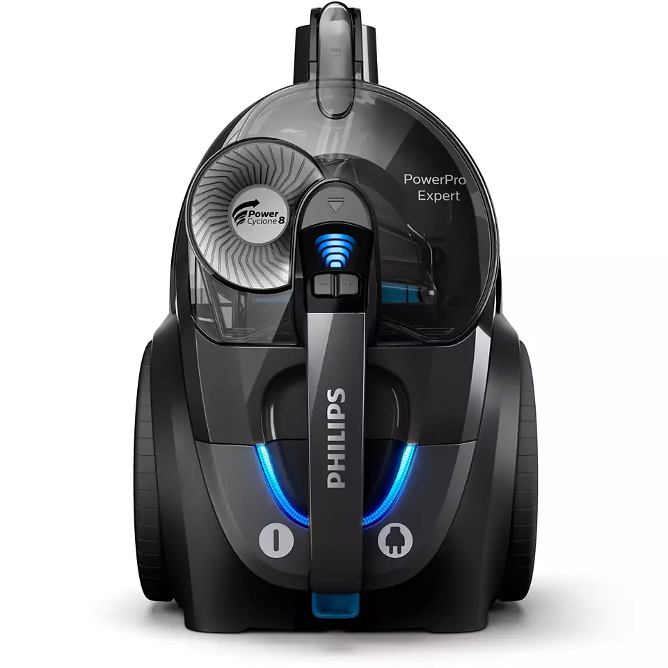 PHILIPS PowerPro Expert Bagless bezmaisa putekļsūcējs, (melns) FC9747/09