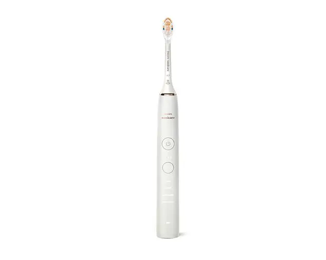 PHILIPS Sonicare zobu birste DiamondClean 9000 ar īpašu lietotni, rozā zelta HX9911/23