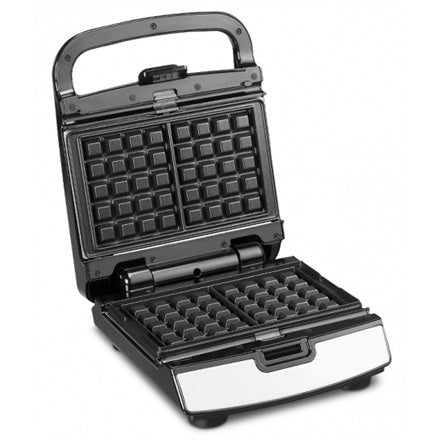 TEFAL tosteris Snack Collection, 700W, 2 maināmas plātnes, melna/sudraba SW852D12