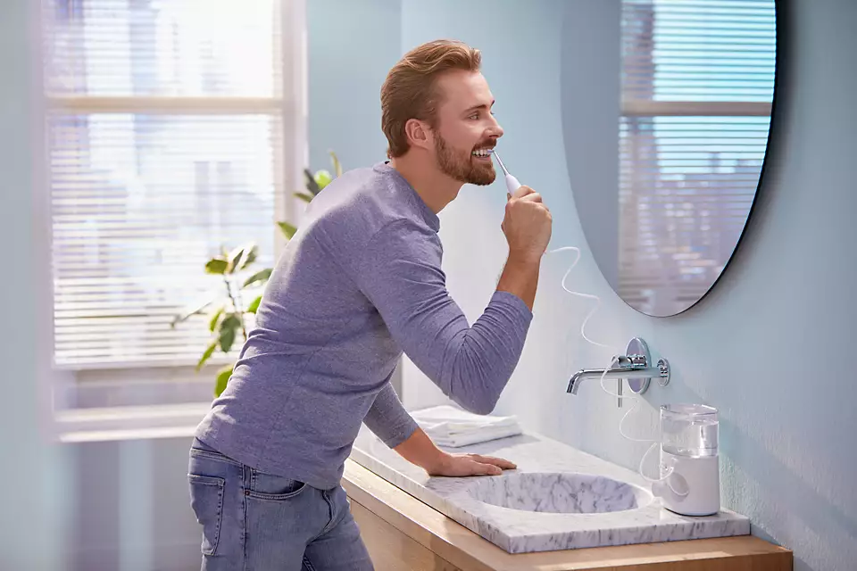 Sonicare mutes dobuma irrigators,  balts HX3911/40