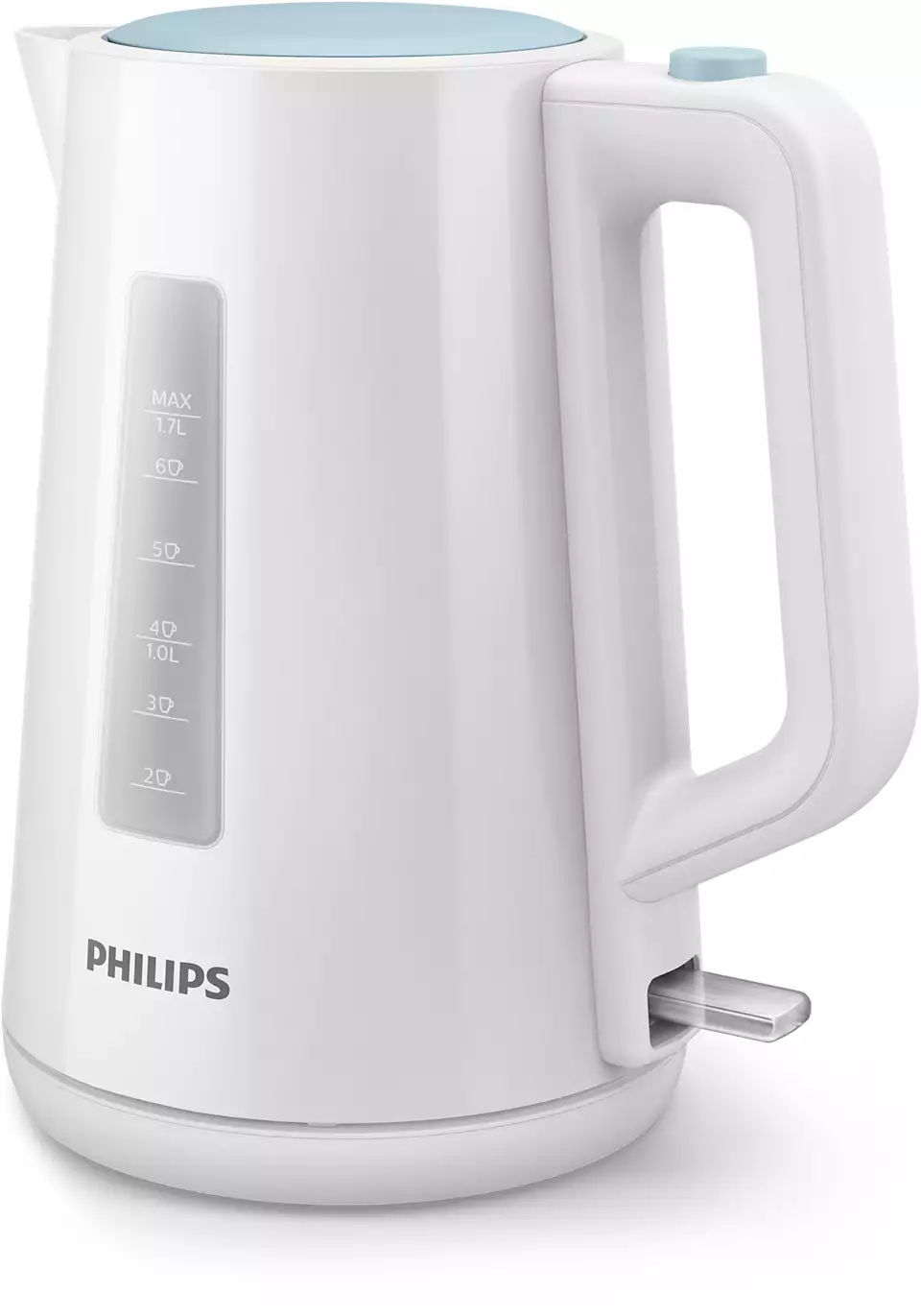 PHILIPS tējkanna 1.7 l, balts/zils HD9318/70