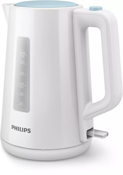 PHILIPS tējkanna 1.7 l, balts/zils HD9318/70