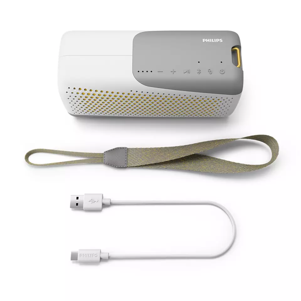 PHILIPS Bluetooth skaļrunis ar iebūvētu mikrofonu, D45mm,  balts TAS4807W/00