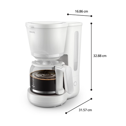 PHILIPS 3000. sērijas Basic Kafijas automāts, 1080 W, balts HD7411/00