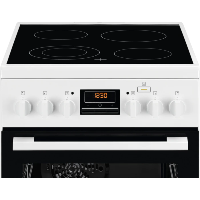 Electrolux elektriskā plīts ar elektrisko cepeškrāsni, 50cm, balta LKR560200W