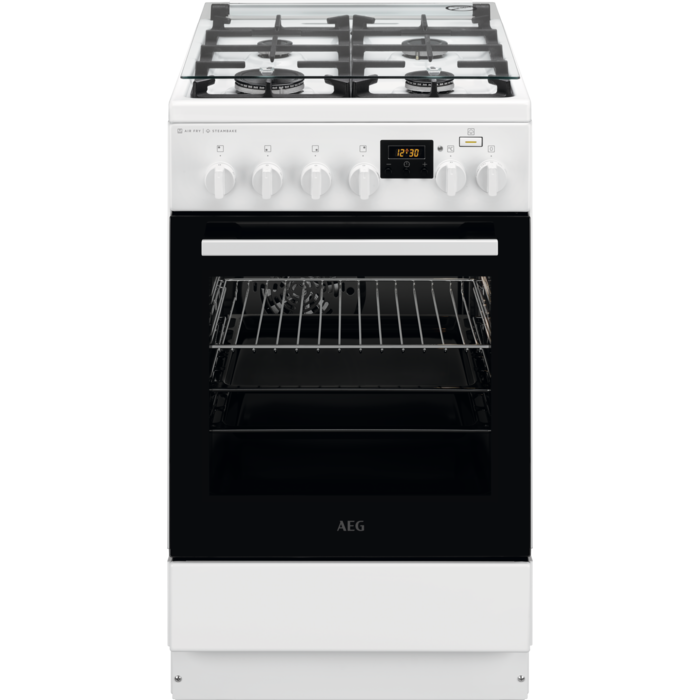 AEG gāzes plīts ar elektrisko cepeškrāsni CKB56490BW