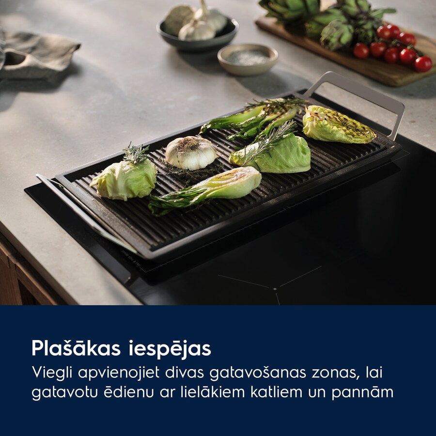 Electrolux 600 Flex Bridge ar Hob2Hood indukcijas plīts virsma, 60cm EIV64453
